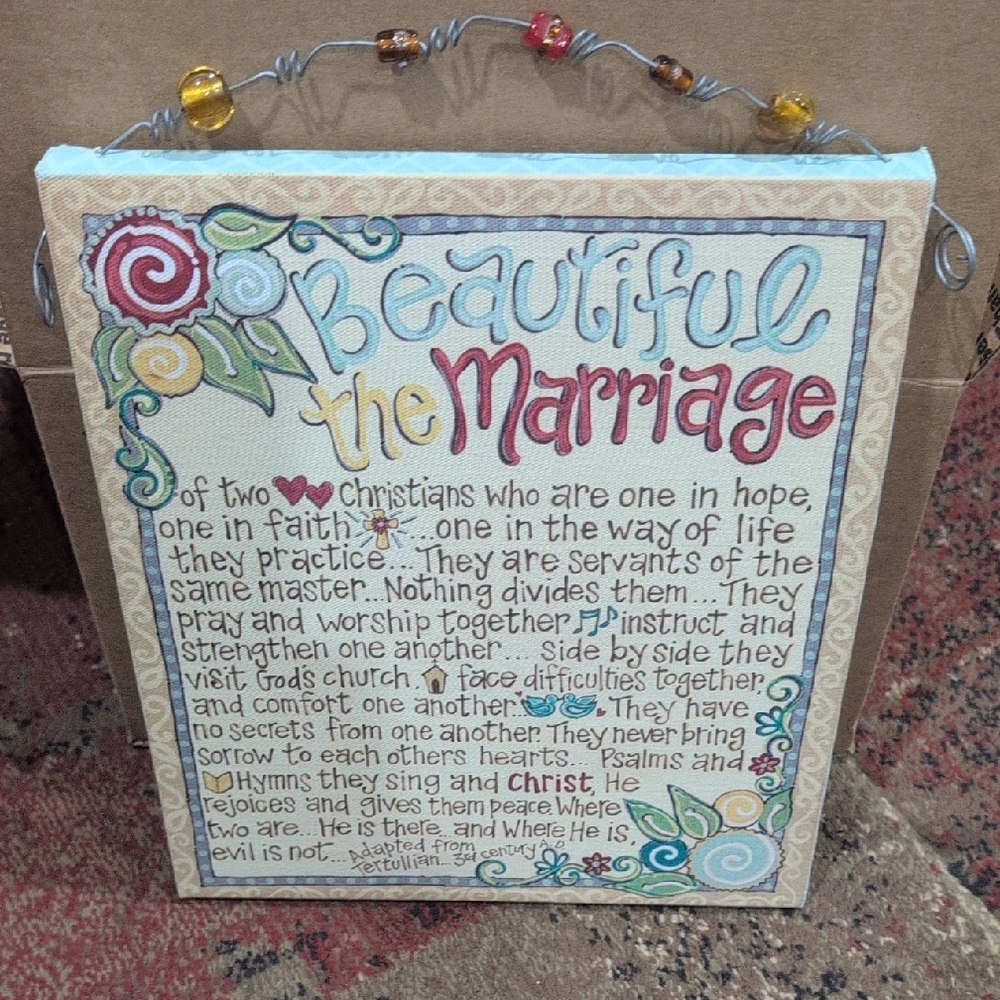 Beautiful Marriage Wall Art Canvas Print